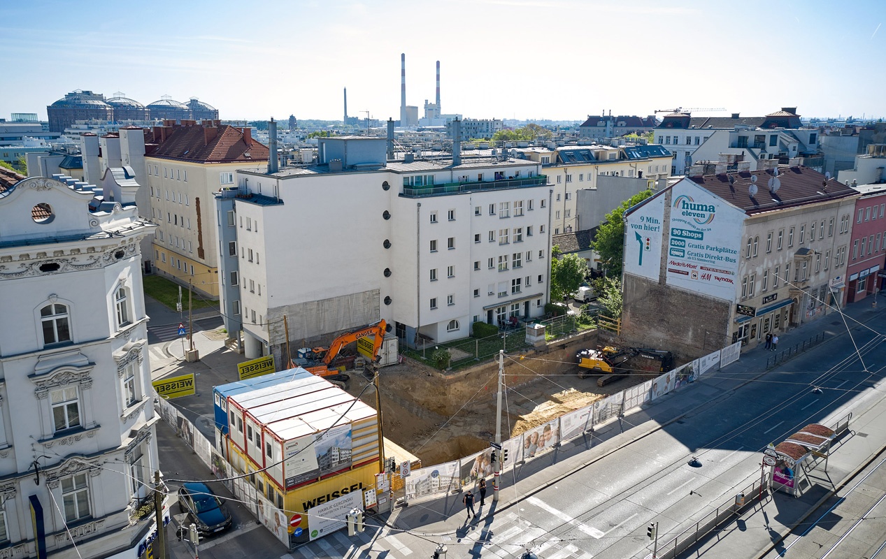 Vogelperspektive Baufortschritt