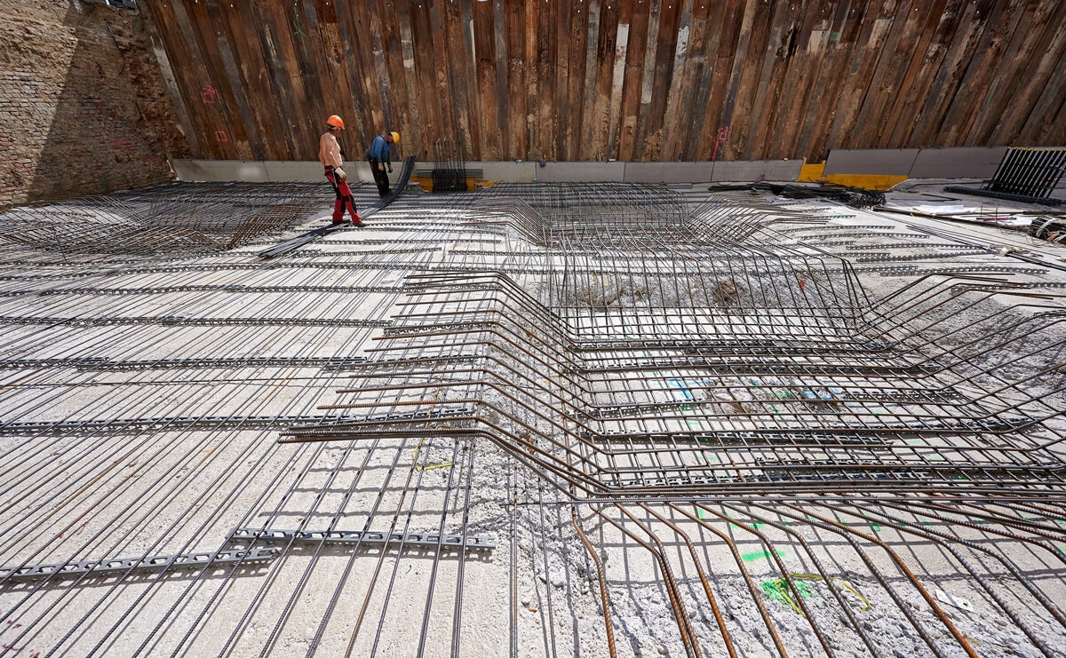 Fundament Bewährungsstahlgitter